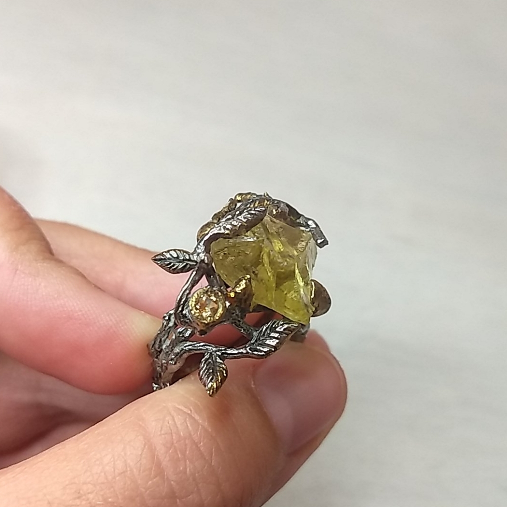 Citrine Statement Ring - image 1